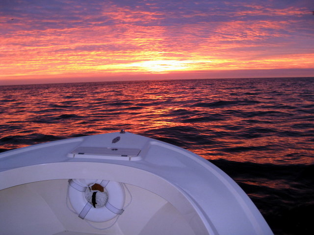 Chesapeake Bay Sunrise Fishing Report for Striped Bass Fishing