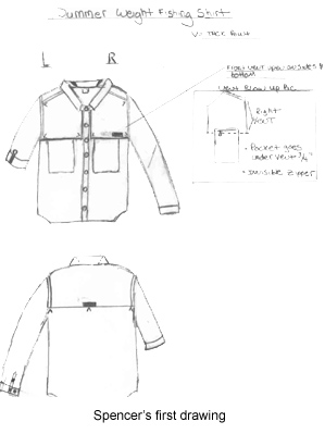 Fishing Shirt by Lateral Line - first sketch